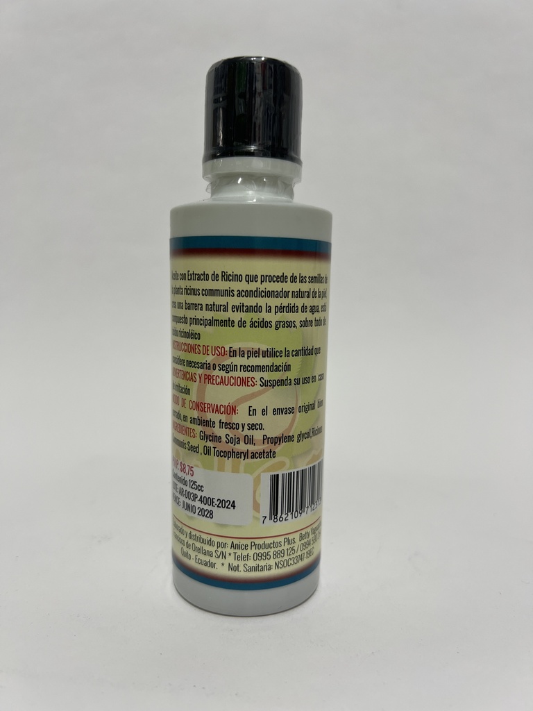 ACEITE DE RICINO 125CC ANICE
