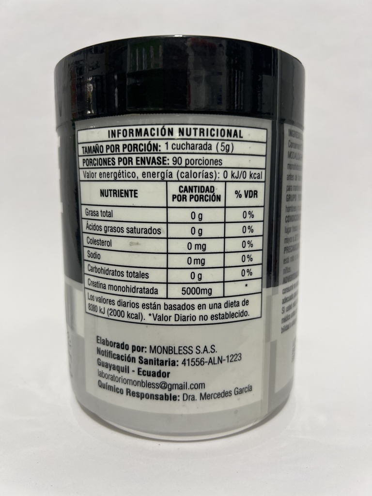 CREATINE MONOHIDRATADA 450GR MONVERD
