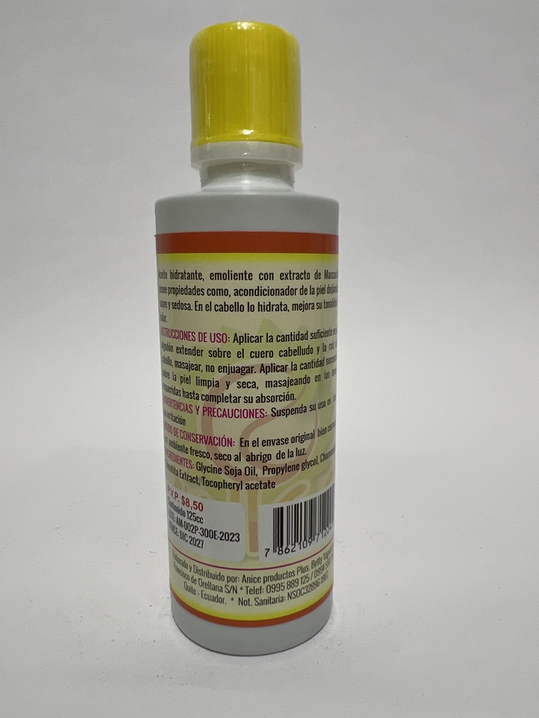 ACEITE DE MANZANILA 125CC ANICE