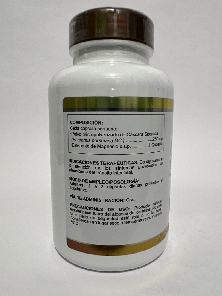 CASCARA SAGRADA 250MG / 120 CAPS HERBALMAX