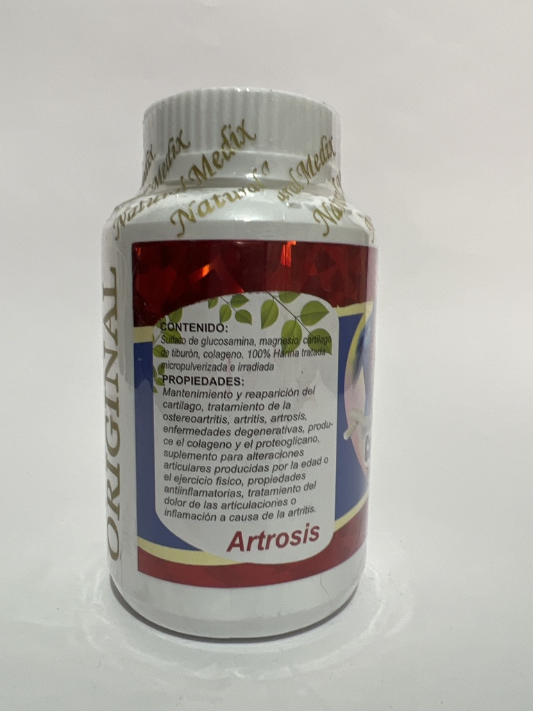GLUCOSAMINE COLAGENO HIDROLIZADO CARTÍLAGO DE TIBURÓN NATURAL MEDIX