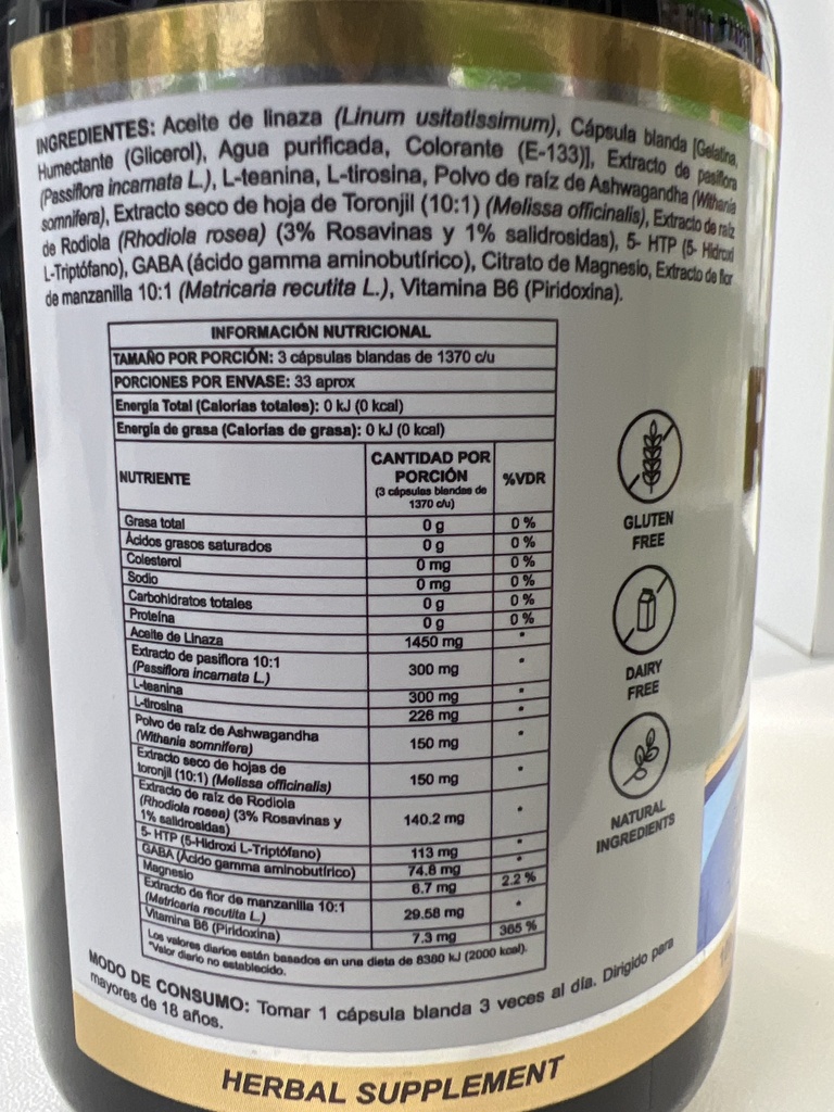 RELAX MAX X 100 CAPSULAS HERBALMAX