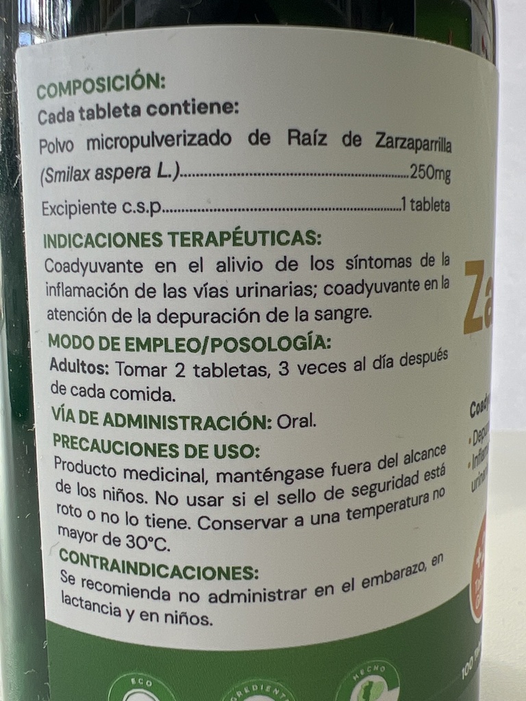 ZARZAPARRILLA TABLETAS X 120 LABMAC