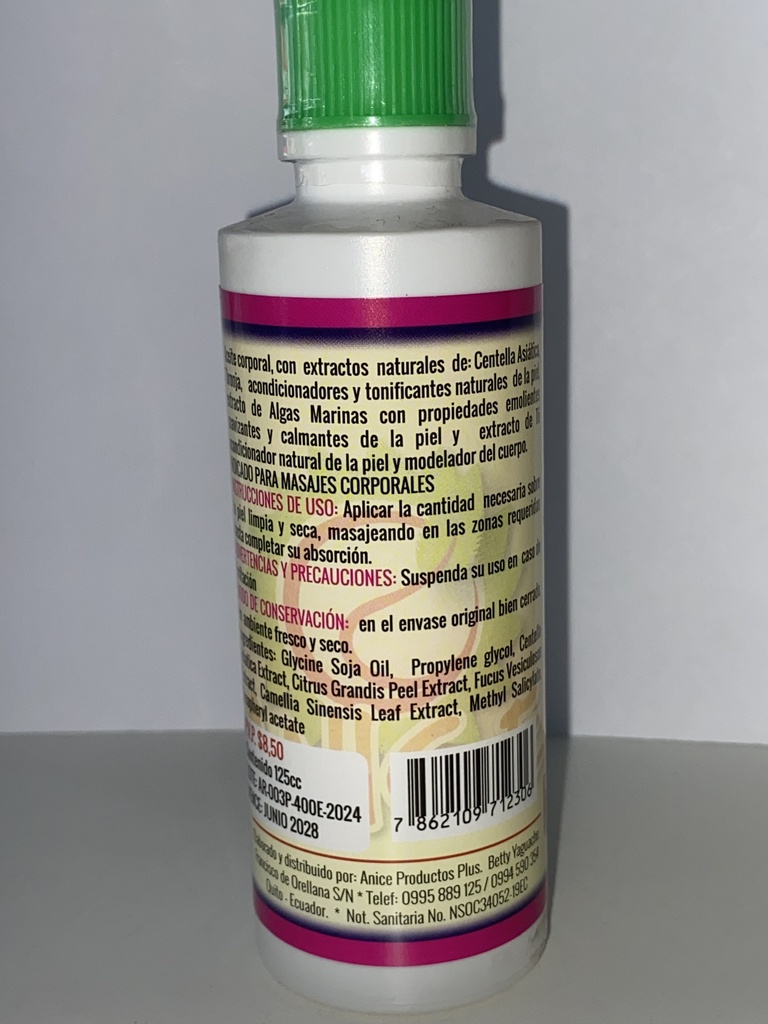 ACEITE REDUCTOR 125 CC ANICE 