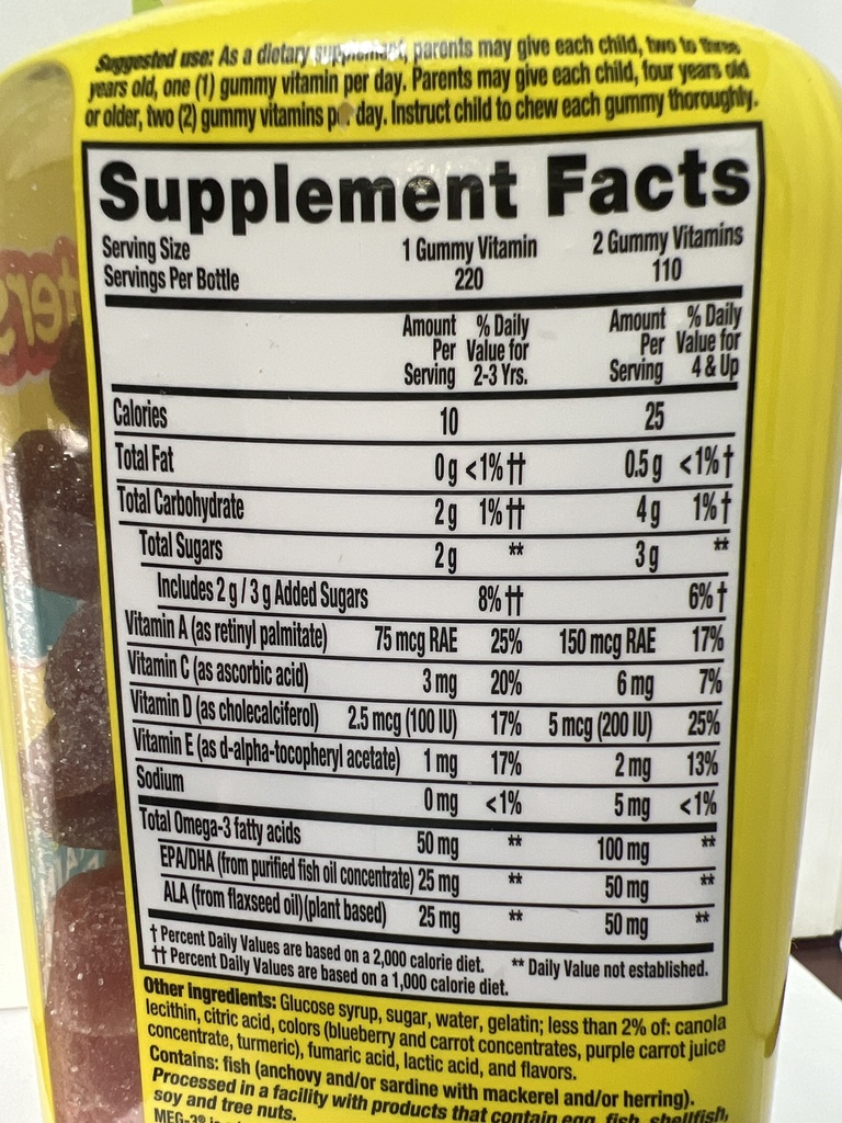 Información Nutricional