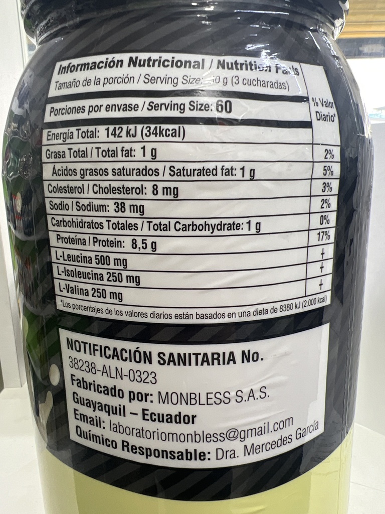 WHEY PROTEIN 4 LB MONVERD 