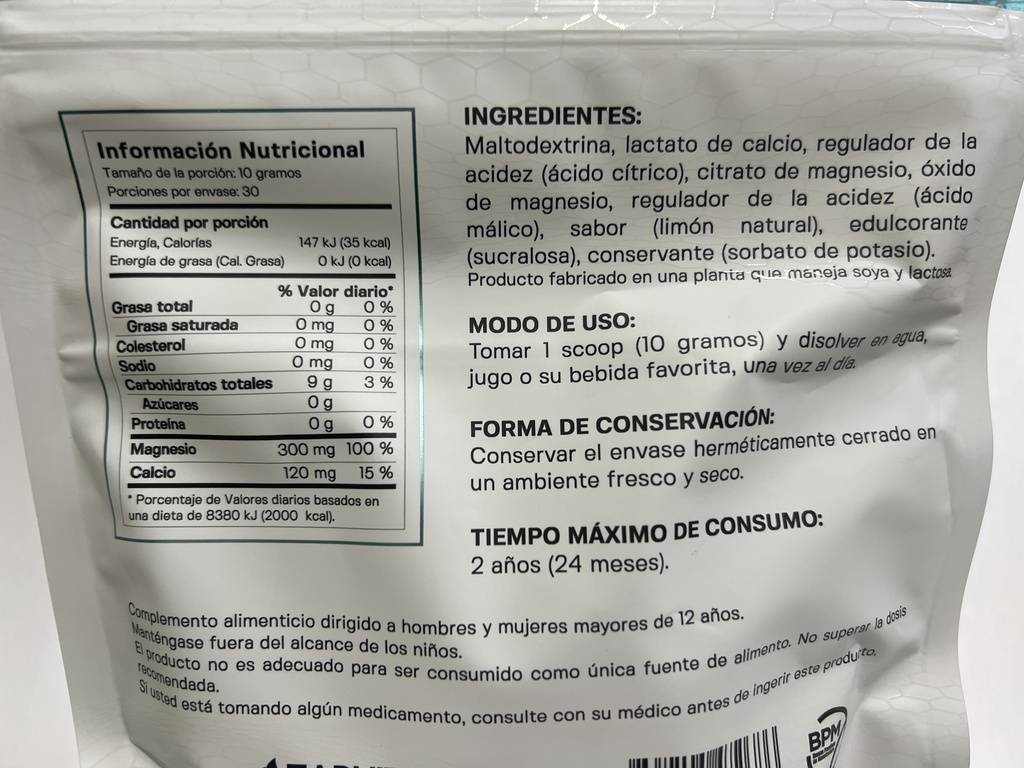 CITRATO DE MAGNESIO MAS CALCIO DOY PACK 300 GR QUANTUM