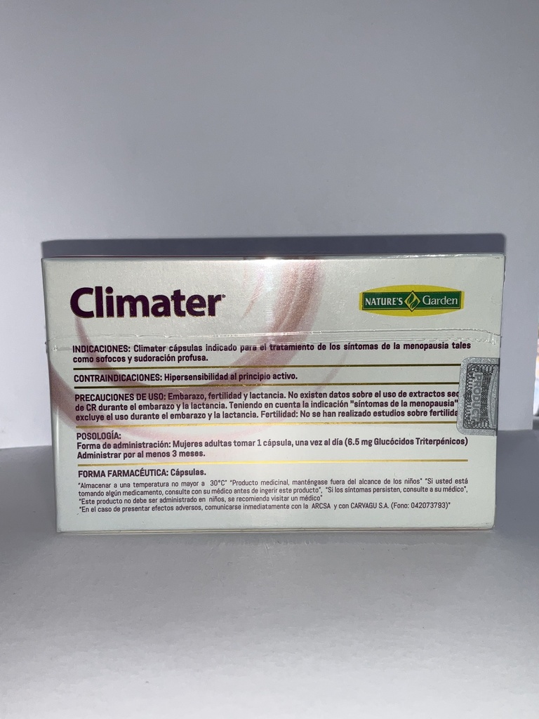 CLIMATER 40 CAPSULAS NATURES GARDEN
