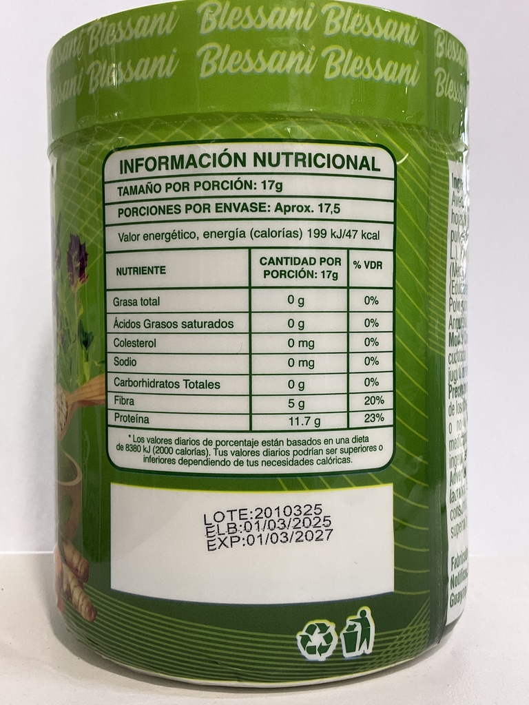 JUGO DETOX 300GR BLESSANI