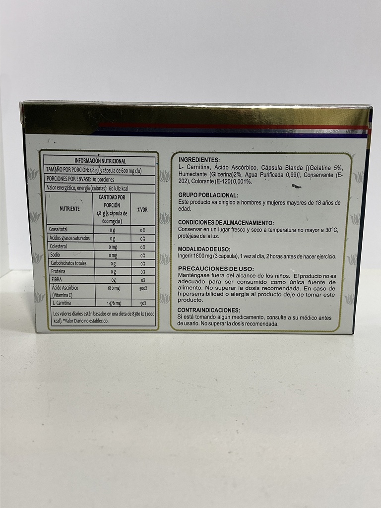 L-CARNITINA + C BLISTER X 30 CAPSULAS LIVING NATURAL