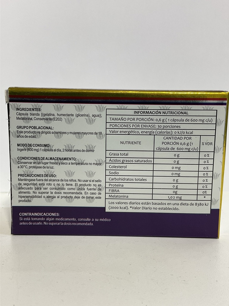 MELATONINA BLISTER X 30 CAPSULAS   LIVING NATURAL