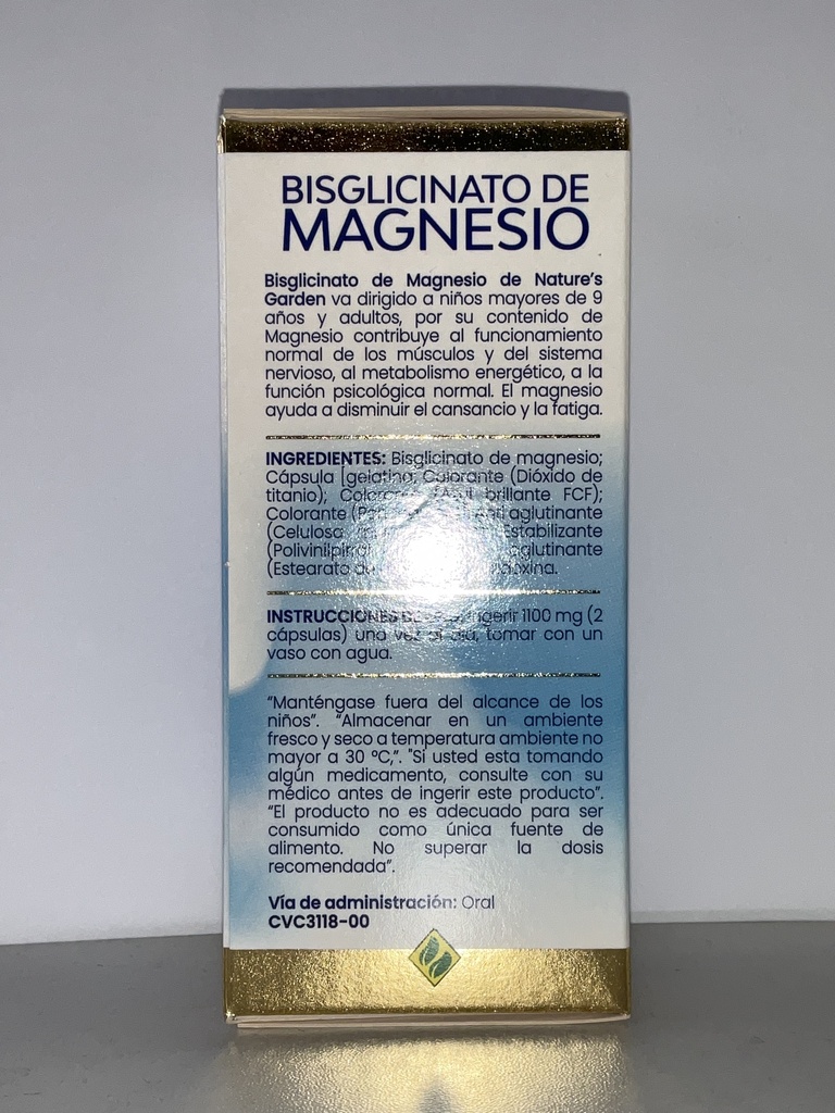 BISGLICINATO DE MAGNESIO 700GR 60CAP NATURES GARDEN