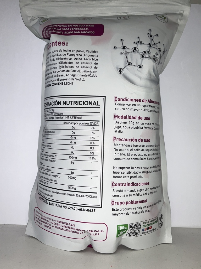 COLLAGEN PEPTIDES 900GR MONVERD