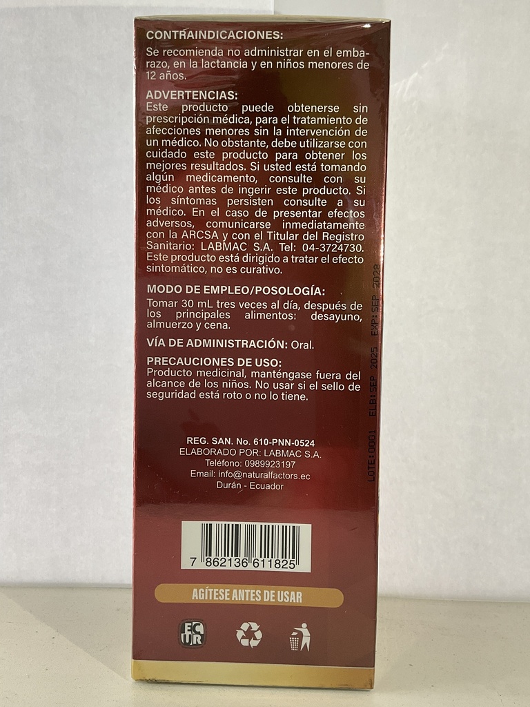 ROMPEKAL FACTORS JARABE 500ML NATURAL FACTOR