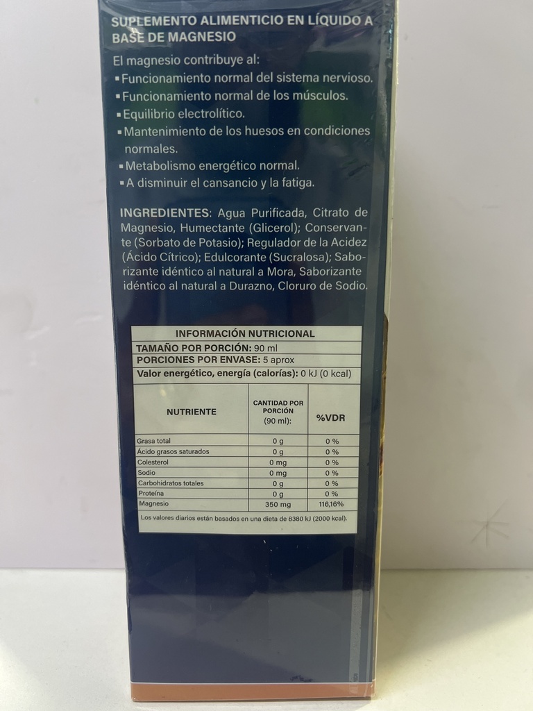 CITRATO DE MAGENESIO JARABE NATURAL FACTOR JARABE 500ML NATURAL FACTOR