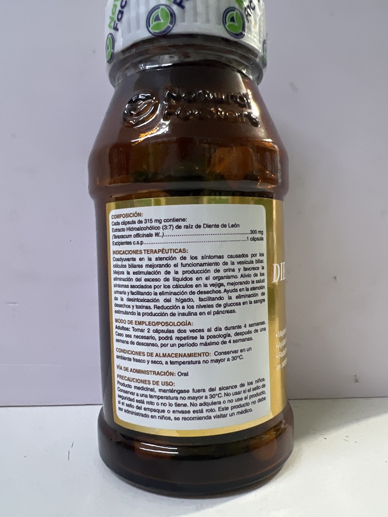 DIENTE DE LEON 315MG X 100 NATURAL FACTOR