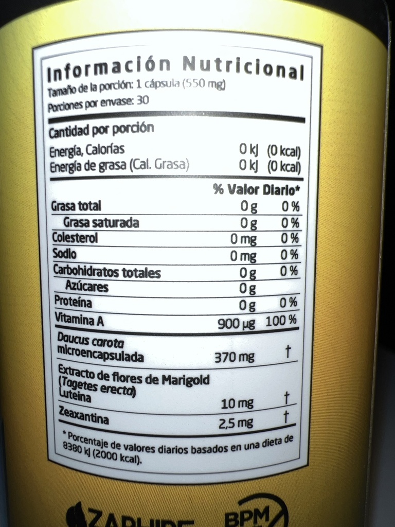 VISION SOPORTE X 30 CAP QUANTUM