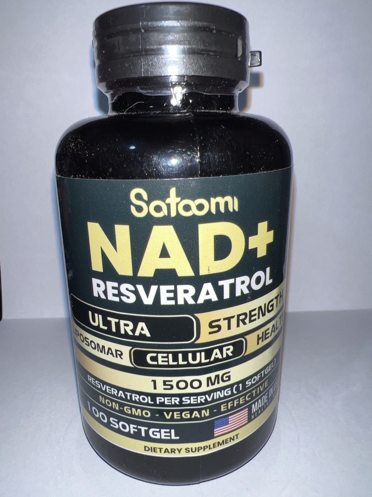NAD MAS RESVERATROL  1500mg x 100 CAPSULAS AMERICANO