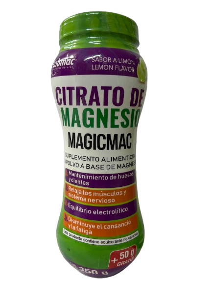 MAGICMAC CITRATO DE MAGNESIO POLVO ENVASE 400GR LABMAC