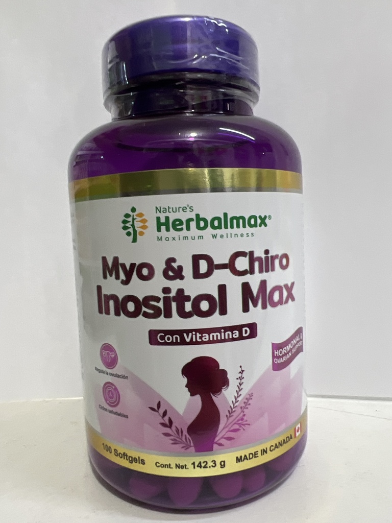 MYO & D-CHIRO INOSITOL  X 100 HERBALMAX