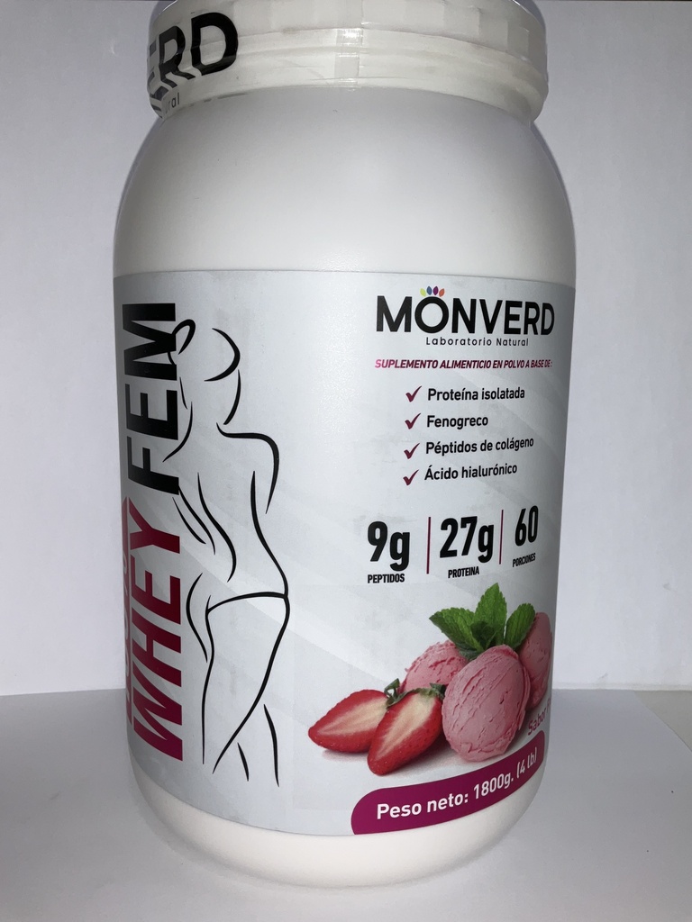 WHEY PROTEIN FEM 4 LIBRAS FRUTILLA MONVERD