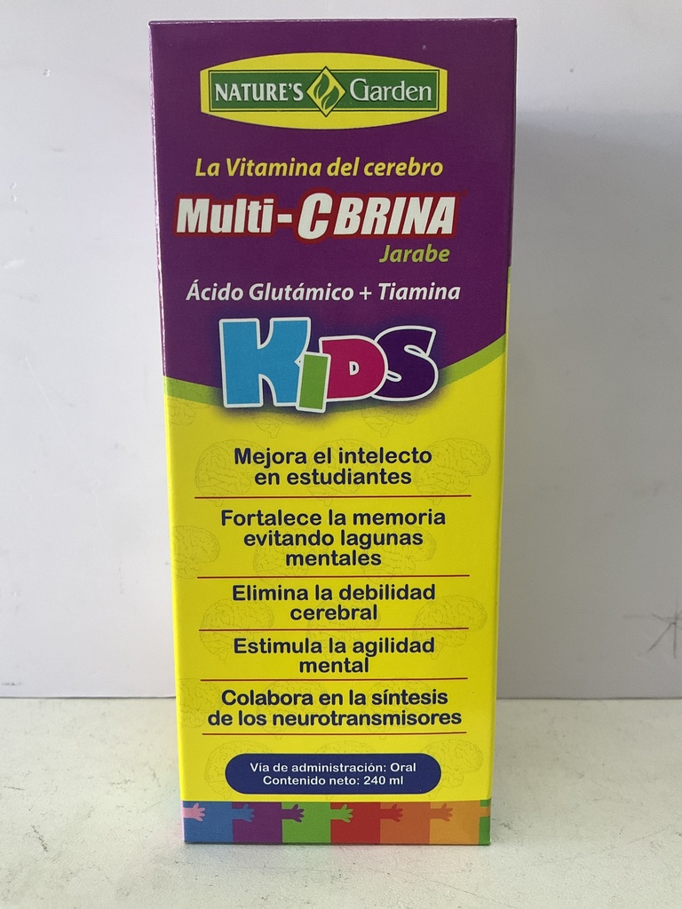 MULTI C BRINA MEMORIA KIDS JARABE 240ML NUTURES GARDEN