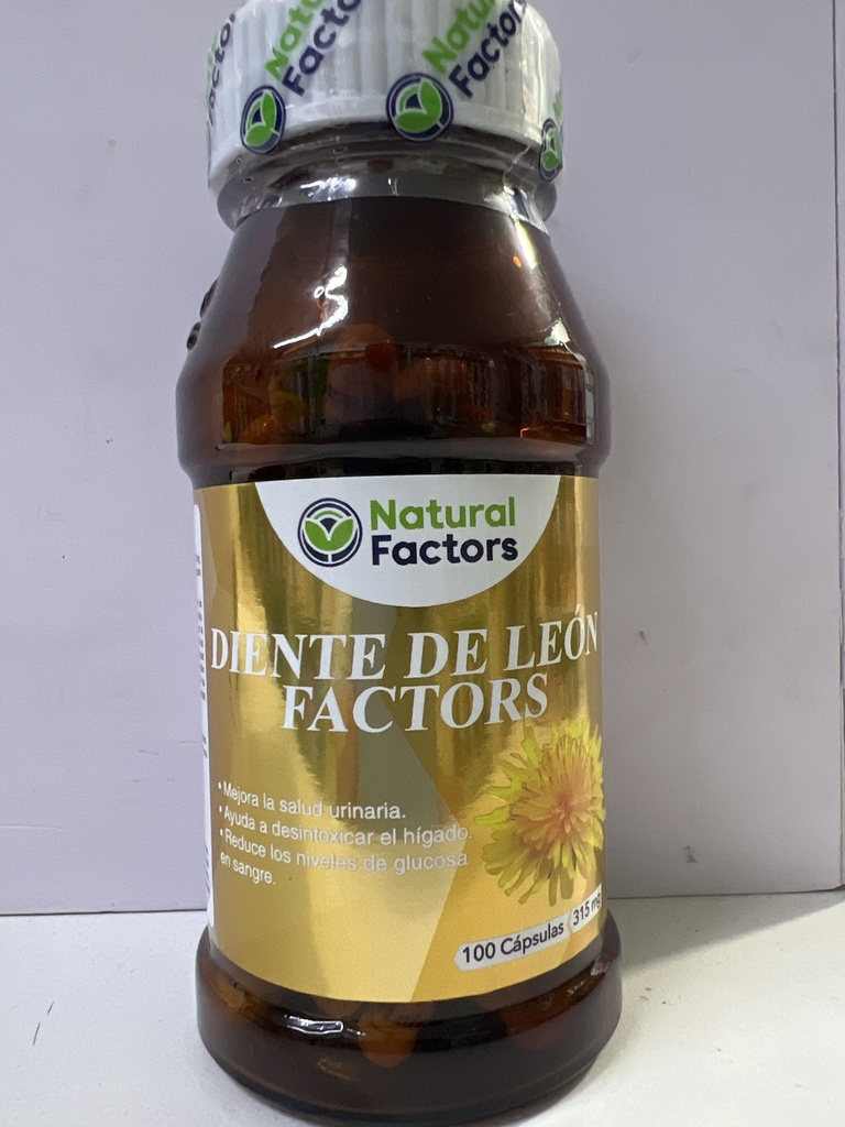 DIENTE DE LEON 315MG X 100 NATURAL FACTOR