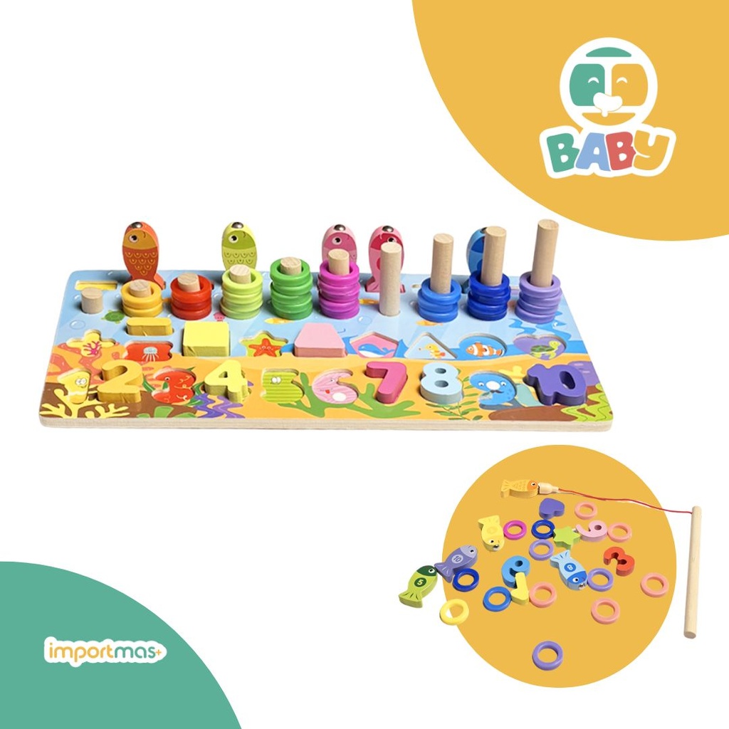 TABLERO DIVERTIDO 6 EN 1 BABY