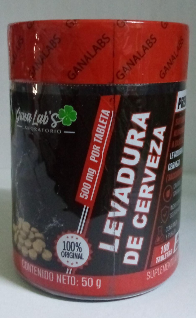 LEVADURA DE CERVEZA 100CAP 500MG ROJO GANALABS