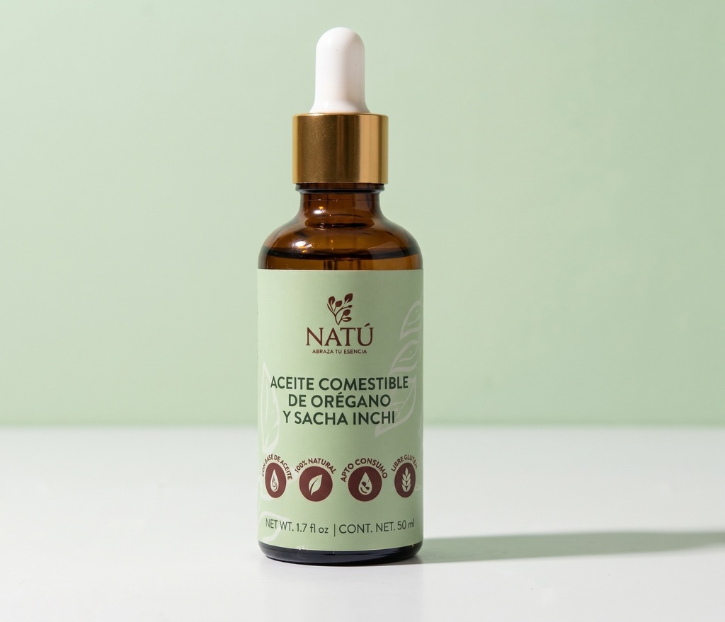 ACEITE DE OREGANO Y SACHA INCHI BOTELLA 50 ML NATU