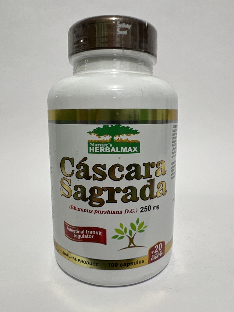 CASCARA SAGRADA 250MG / 120 CAPS HERBALMAX