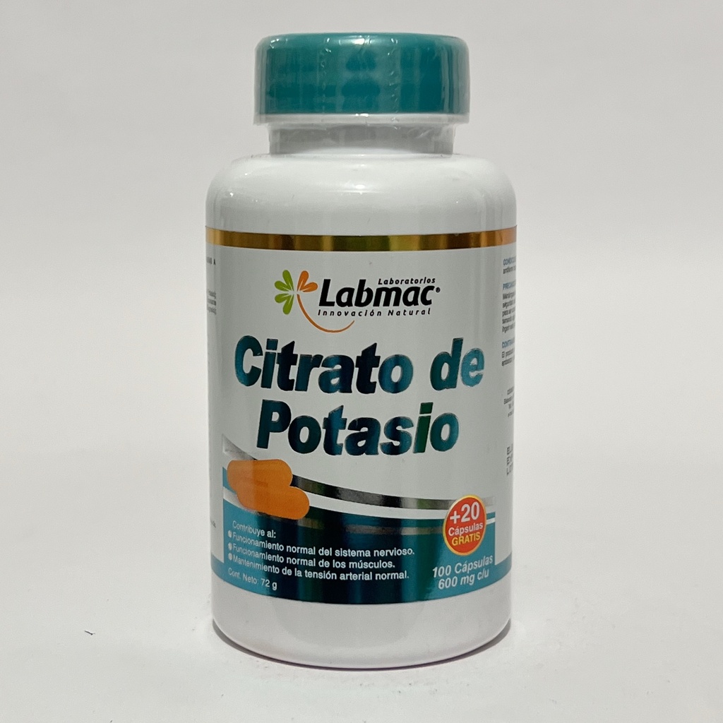 CITRATO DE POTASIO TABLETAS X 120 LABMAC 