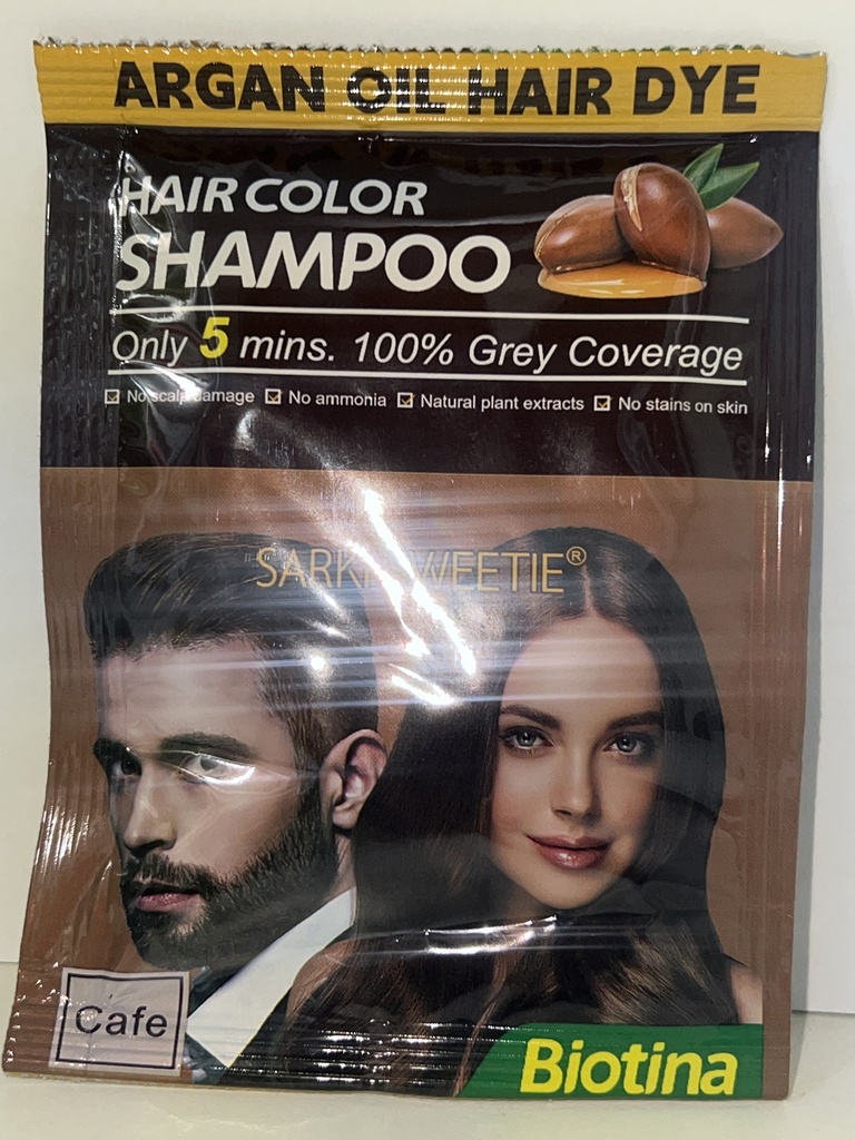 Shampoo cubre canas color café claro 