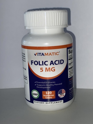 ACIDO FOLICO VITAMATIC 5MG X120 AMERICANO 
