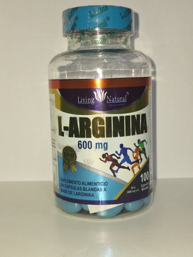 L-ARGININA 600MG X 100 LIVING NATURAL