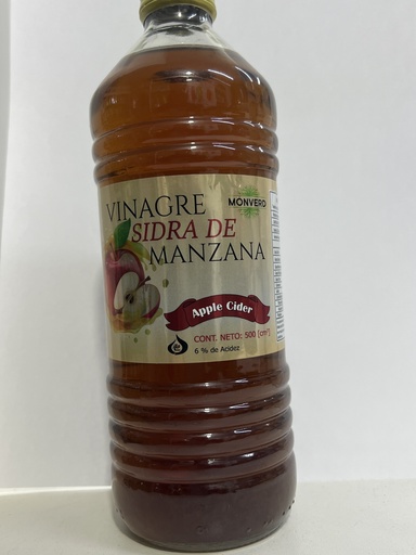 VINAGRE SIDRA DE MANZANA SF 500CC MONVERD