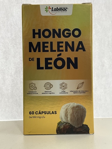 HONGO MELENA DE LEON CAP 550MG X 60 LABMAC