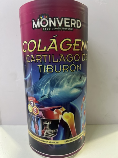COLAGENO CARTILAGO DE TIBURÓN ROSA 900GR MONVERD.