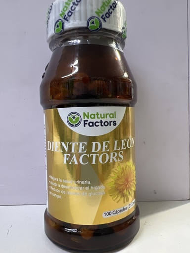 DIENTE DE LEON 315MG X 100 NATURAL FACTOR