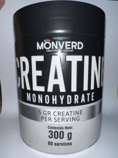 CREATINE MONOHIDRATADA NEGRA 300GR MONVERD