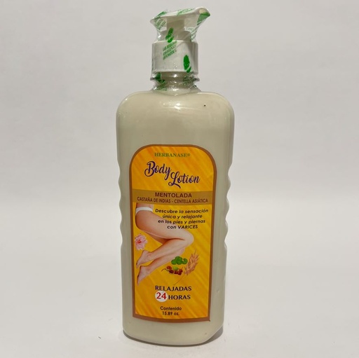 BODY LOTION CREMA PARA LAS VARICES HERBANASE 