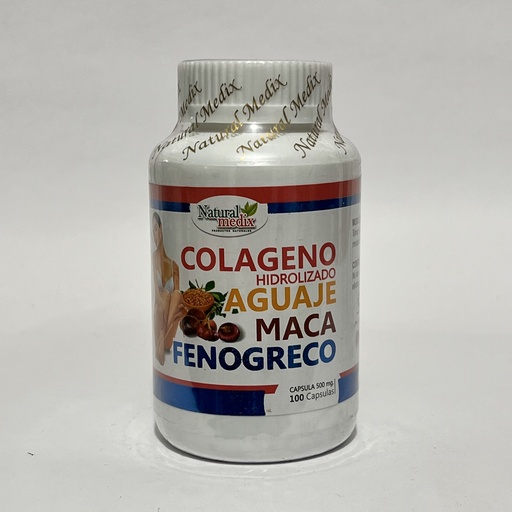 COLAGENO HIDROLIZADO AGUAJE CON MACA Y FENOGRECO MEDICINA NATURAL