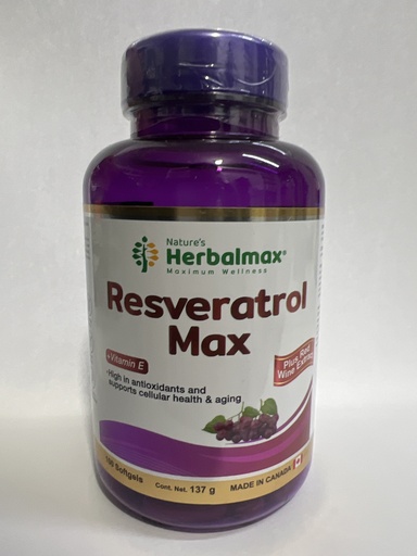 RESVERATROL MAX X 100 CAPSULAS HERBALMAX